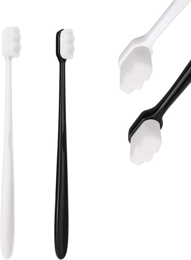OTIPORTER Toothbrush Extra Soft Manual| Nano Bristles with Tongue Cleaner for Adults | Slim Soft | Cavity Defense | Zig-Zag Sensitive Soft | Anti-Bacterial - Image 1